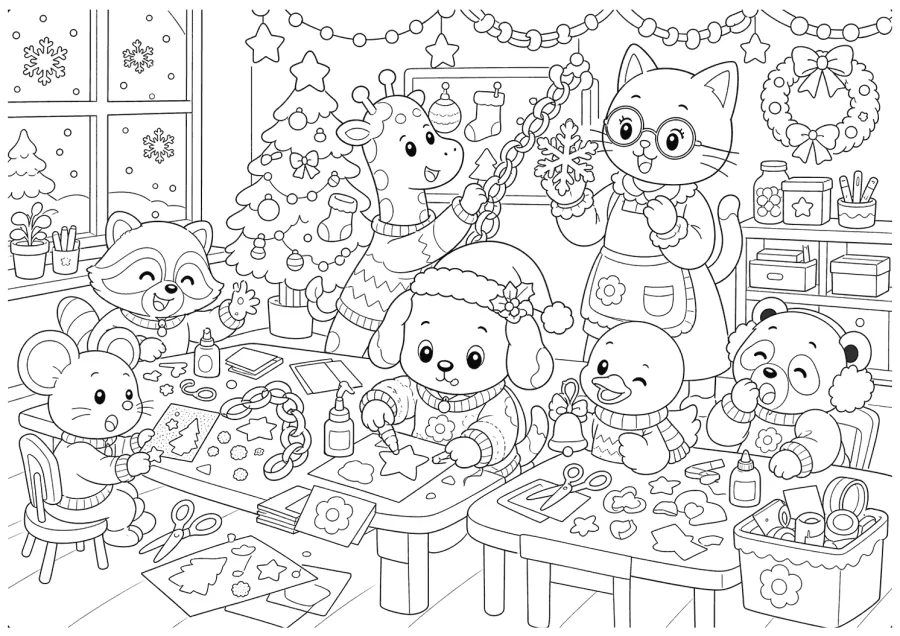 Christmas Dog Classroom Party