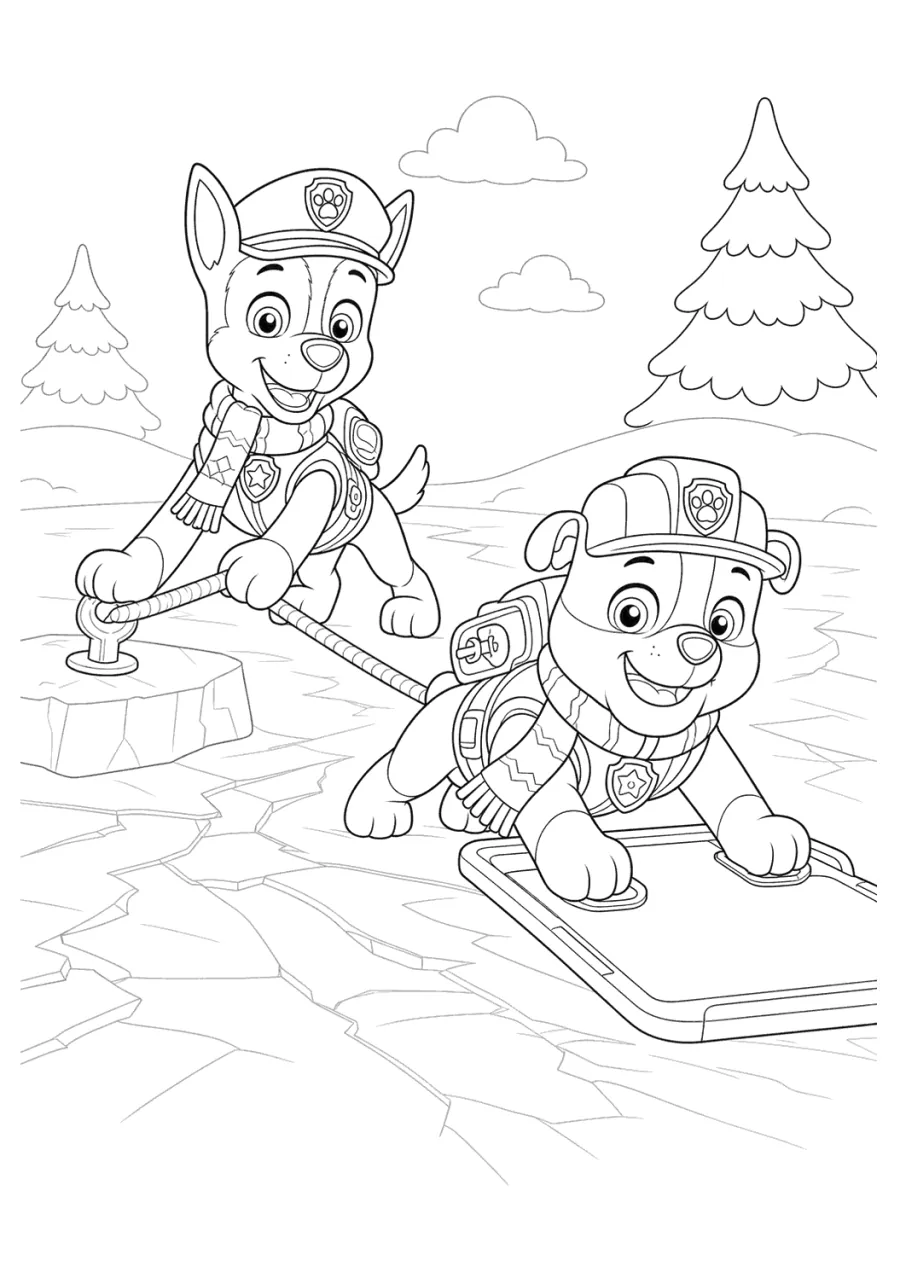 Christmas Paw Patrol Ice Lake Rescue