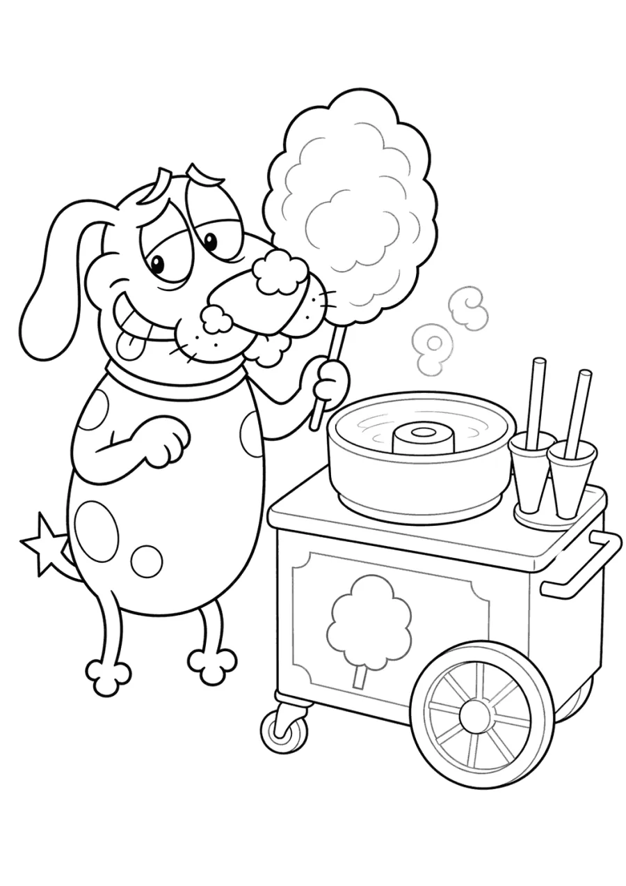 Courage Holding Cotton Candy