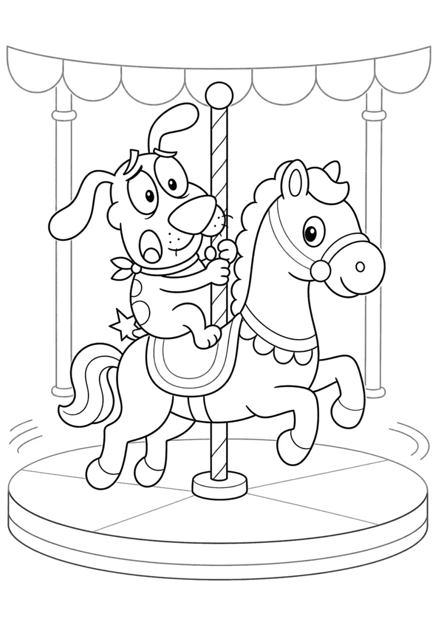 Courage on a Carousel Horse