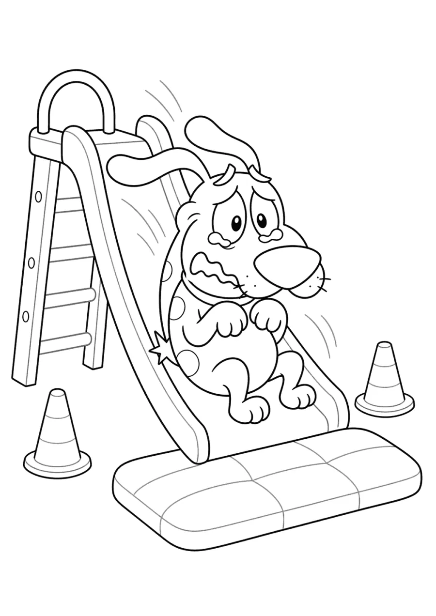 Courage on a Playground Slide