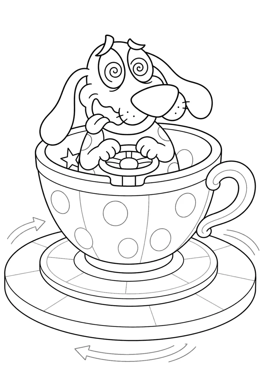 Courage Riding a Teacup