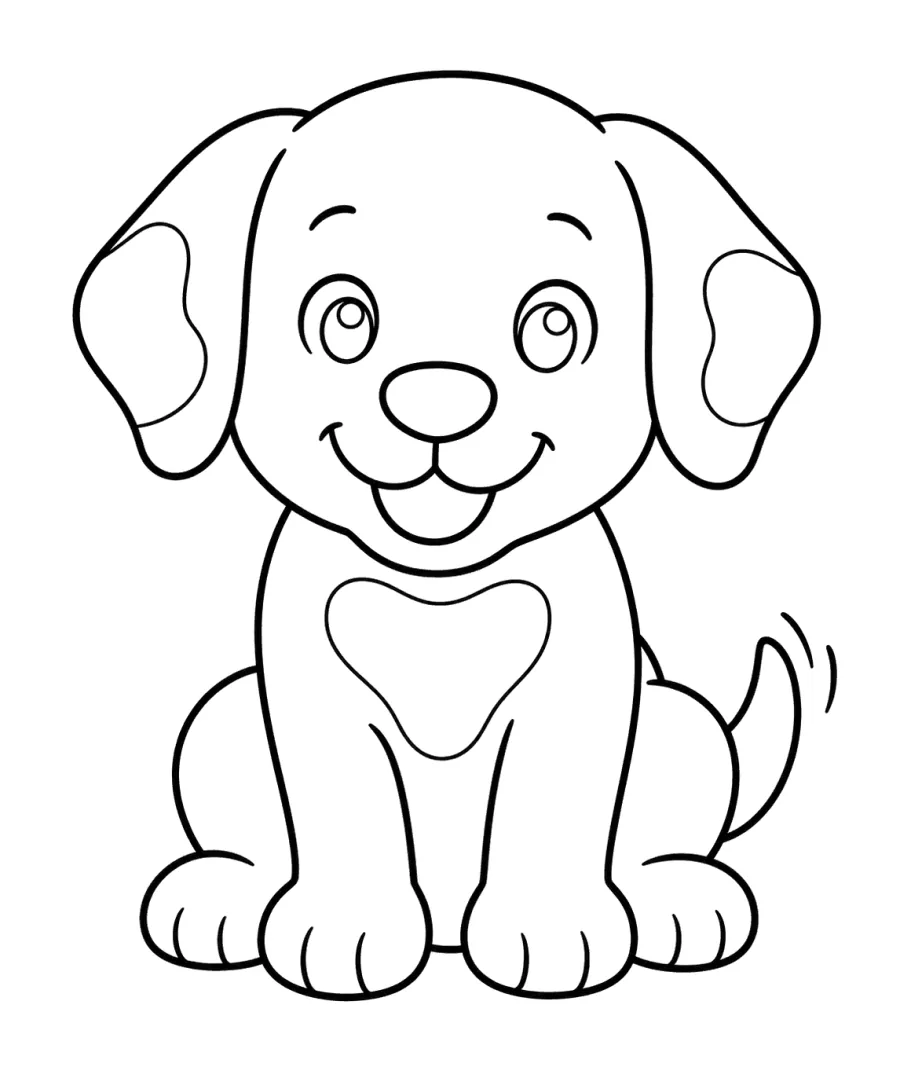 Floppy Ear Puppy Sitting