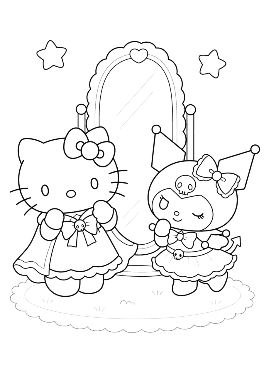 Hello Kitty and Kuromi Style Swap