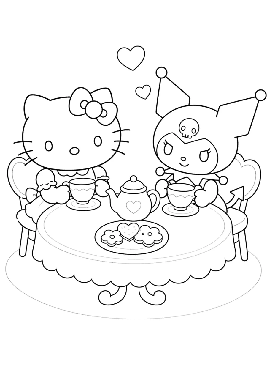 Hello Kitty and Kuromi Tea Party