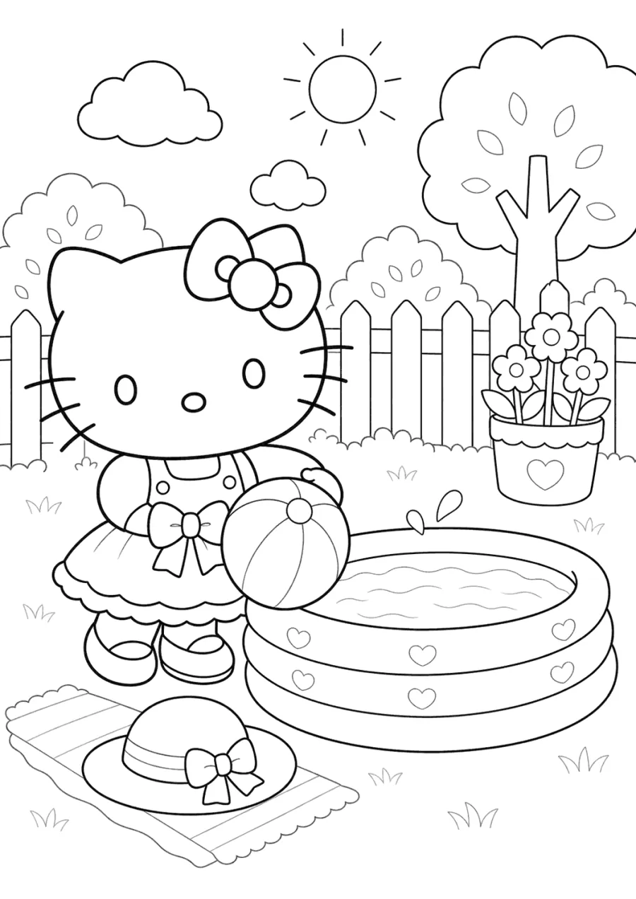 Hello Kitty Mini Pool Day