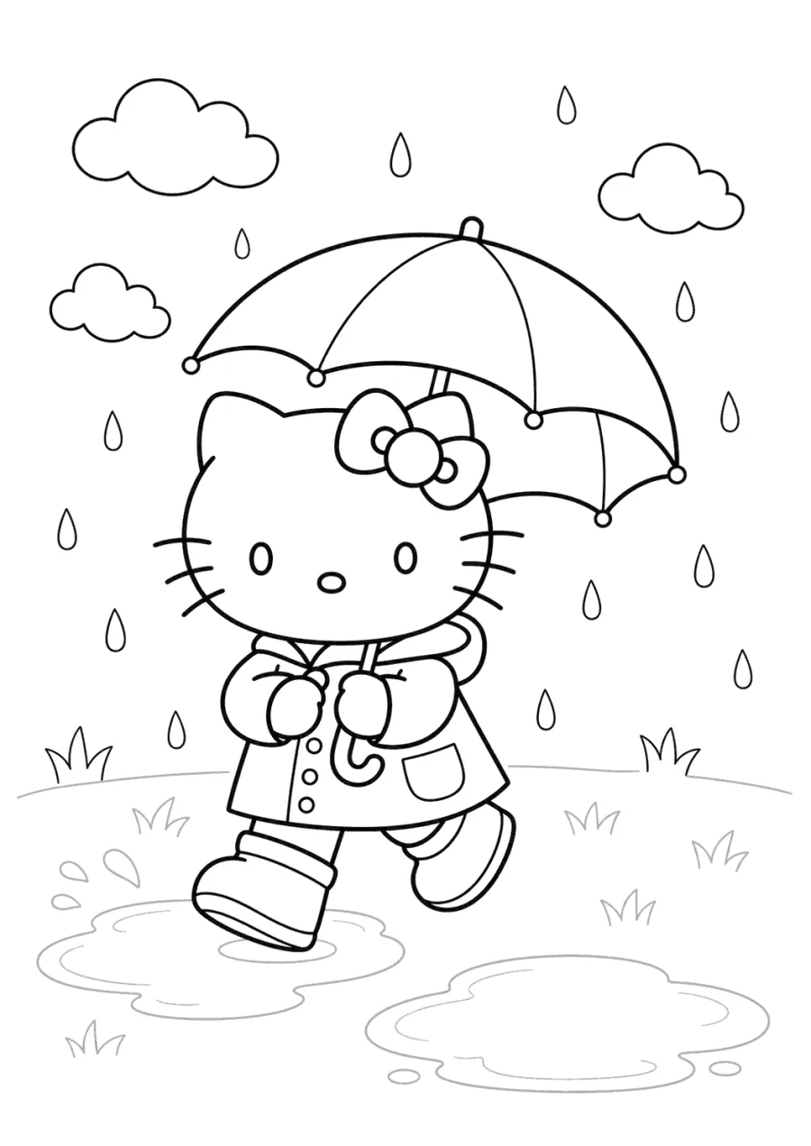Hello Kitty Rainy Day in Boots