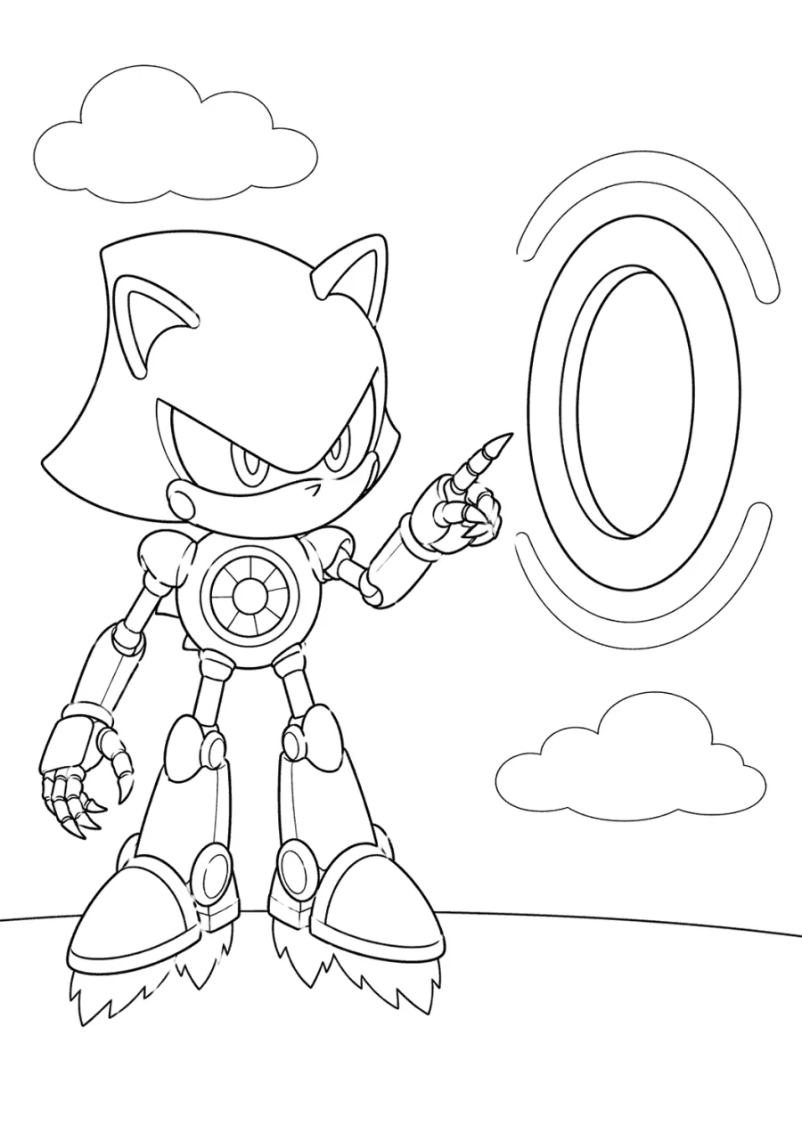 Metal Sonic Scanning a Ring
