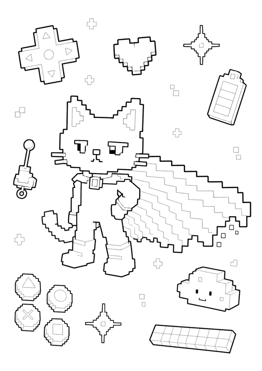 Pixel Nyan Cat Flying with a Rainbow Trail