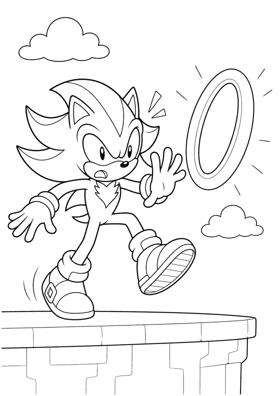 Shadow Sonic Surprised by a Ring