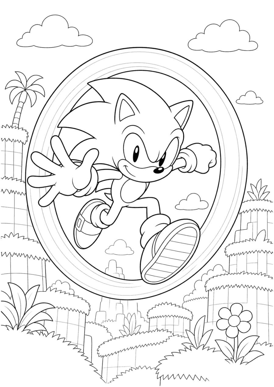 Sonic Jumping Through a Ring