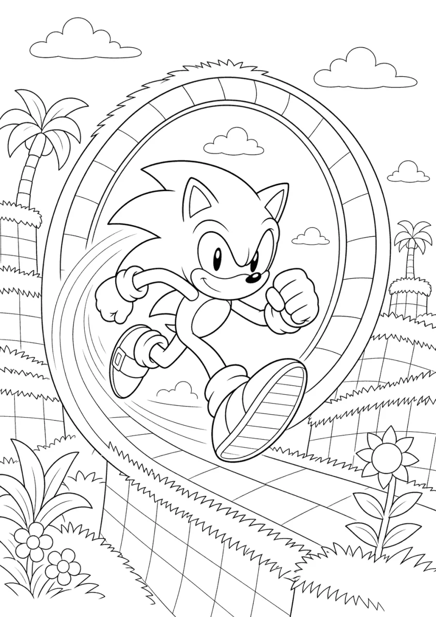 Sonic Sprinting Through a Loop