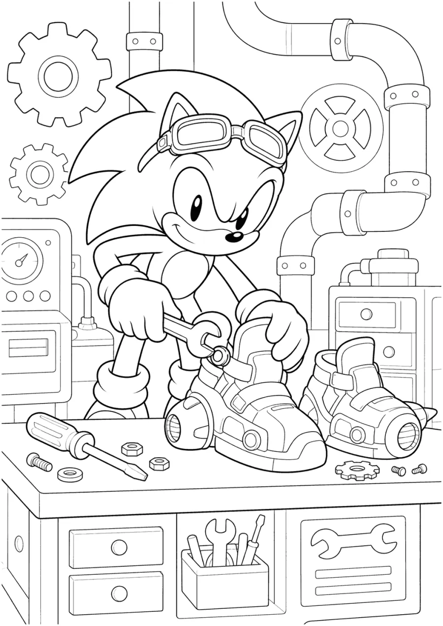Sonic Working in a Mechanic Workshop