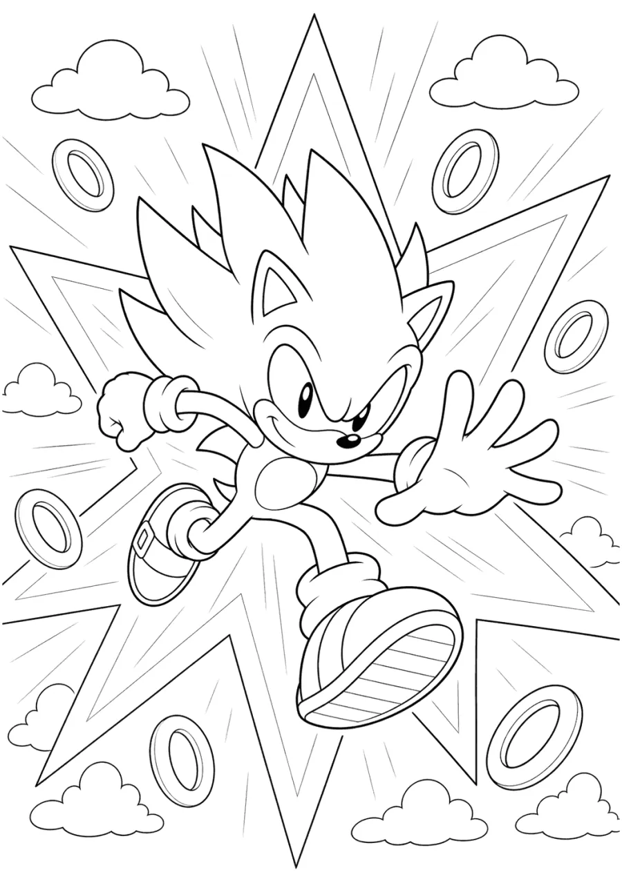 Super Sonic Jumping Through a Star Burst