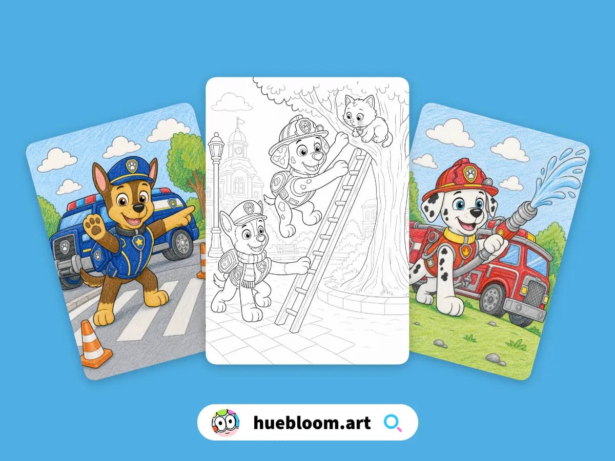 Paw Patrol coloring pages preview