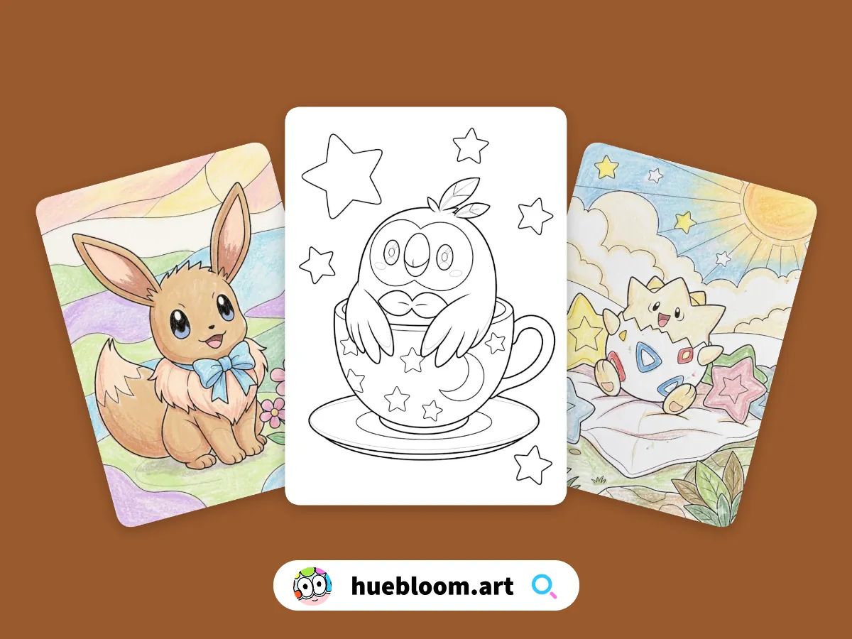 Cute Pokemon coloring pages preview